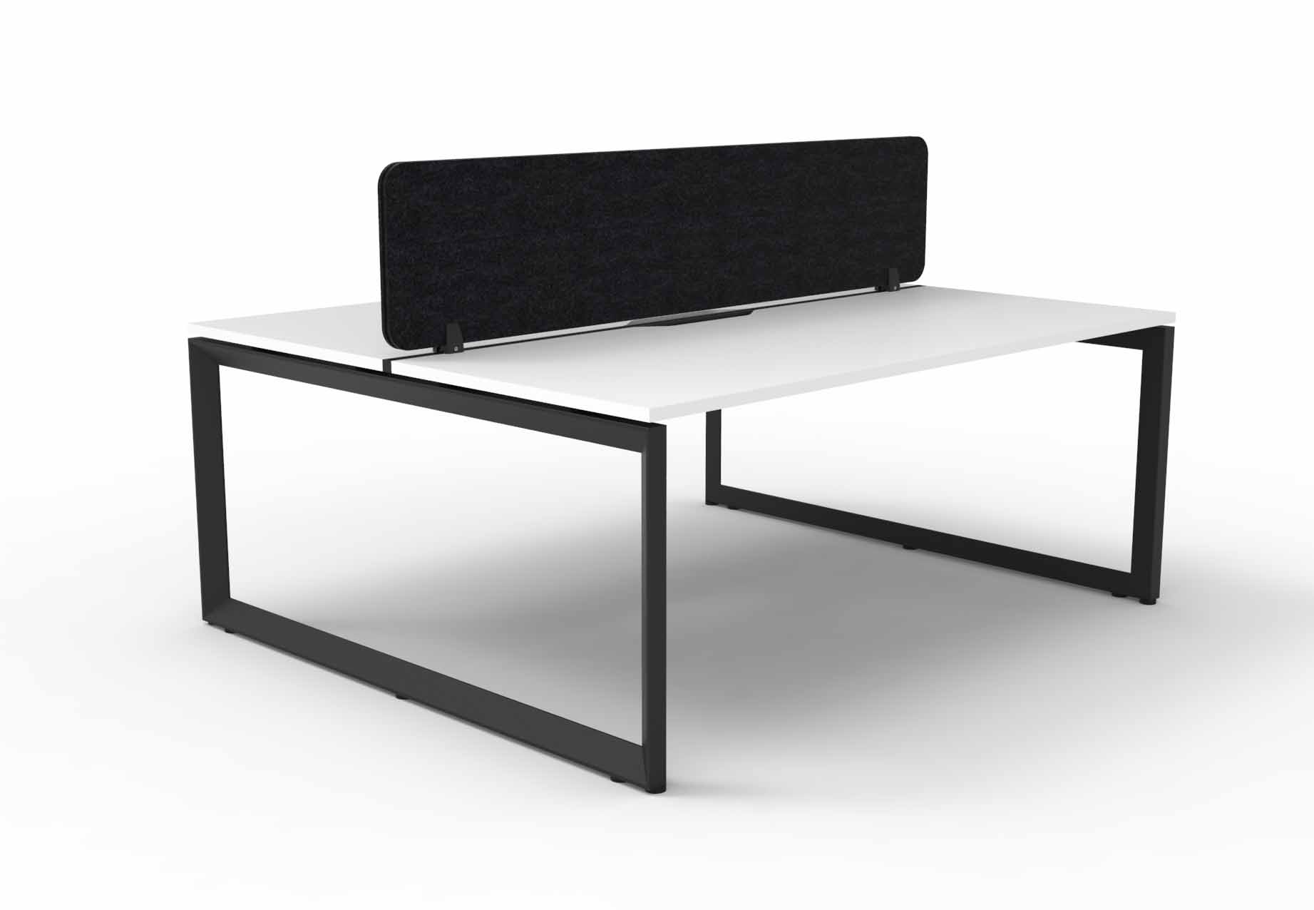 Loop 2 Person Double Sided Workstation - with Eco Screen